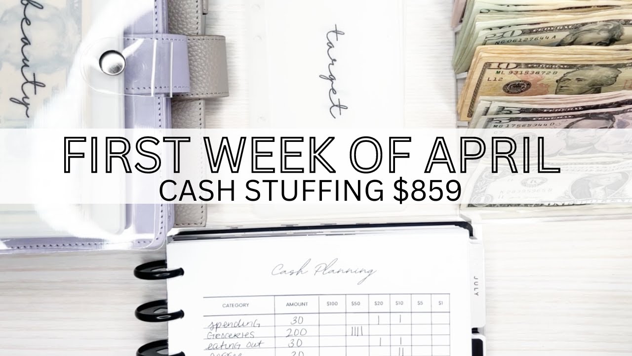 $859 CASH ENVELOPE STUFFING | Wallet, Sinking Funds & Savings Challenges | Dave Ramsey Inspired
