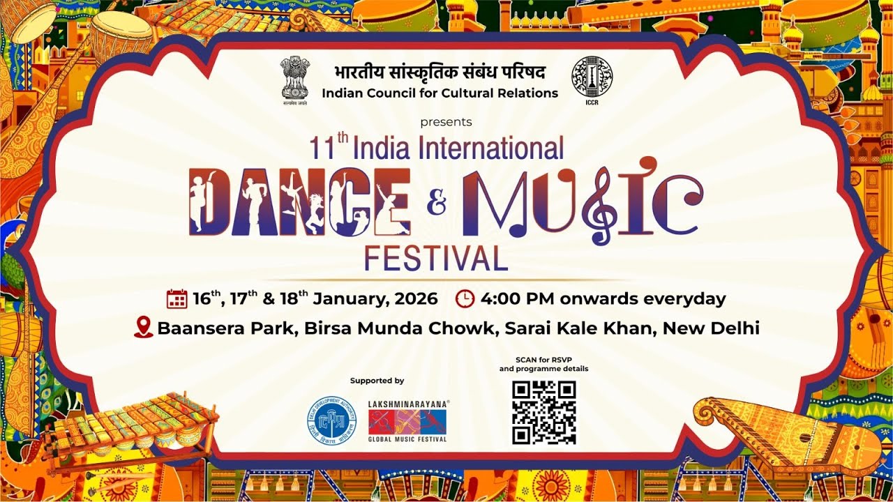 11th India International Dance & Music Festival | Live from Baansera Park | DAY 1 | 16 Jan 2026