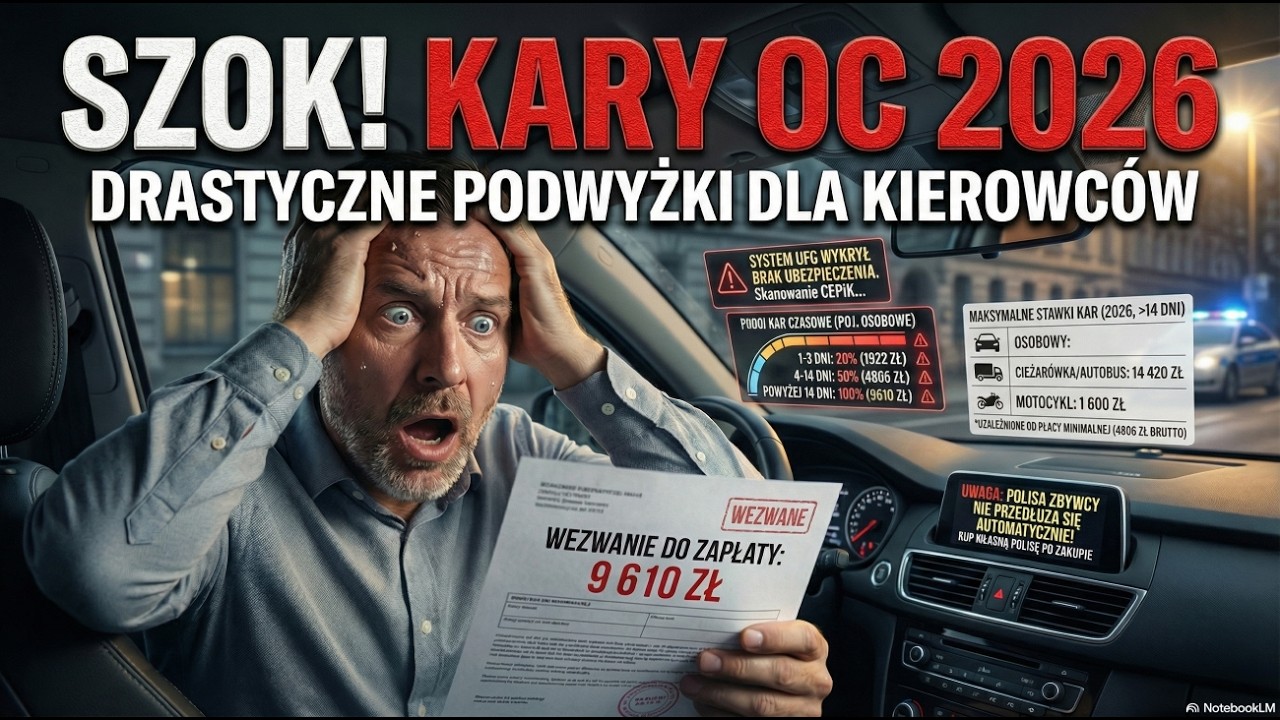 9610 zł kary! 🚨 Wirtualny policjant patrzy. UFG skanuje auta!
