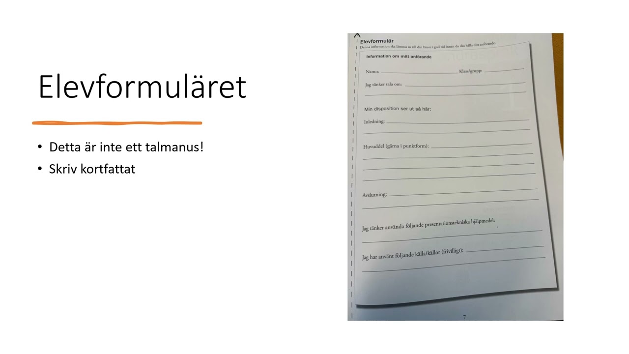 Inför nationella provet i sve/sva 1 - tal