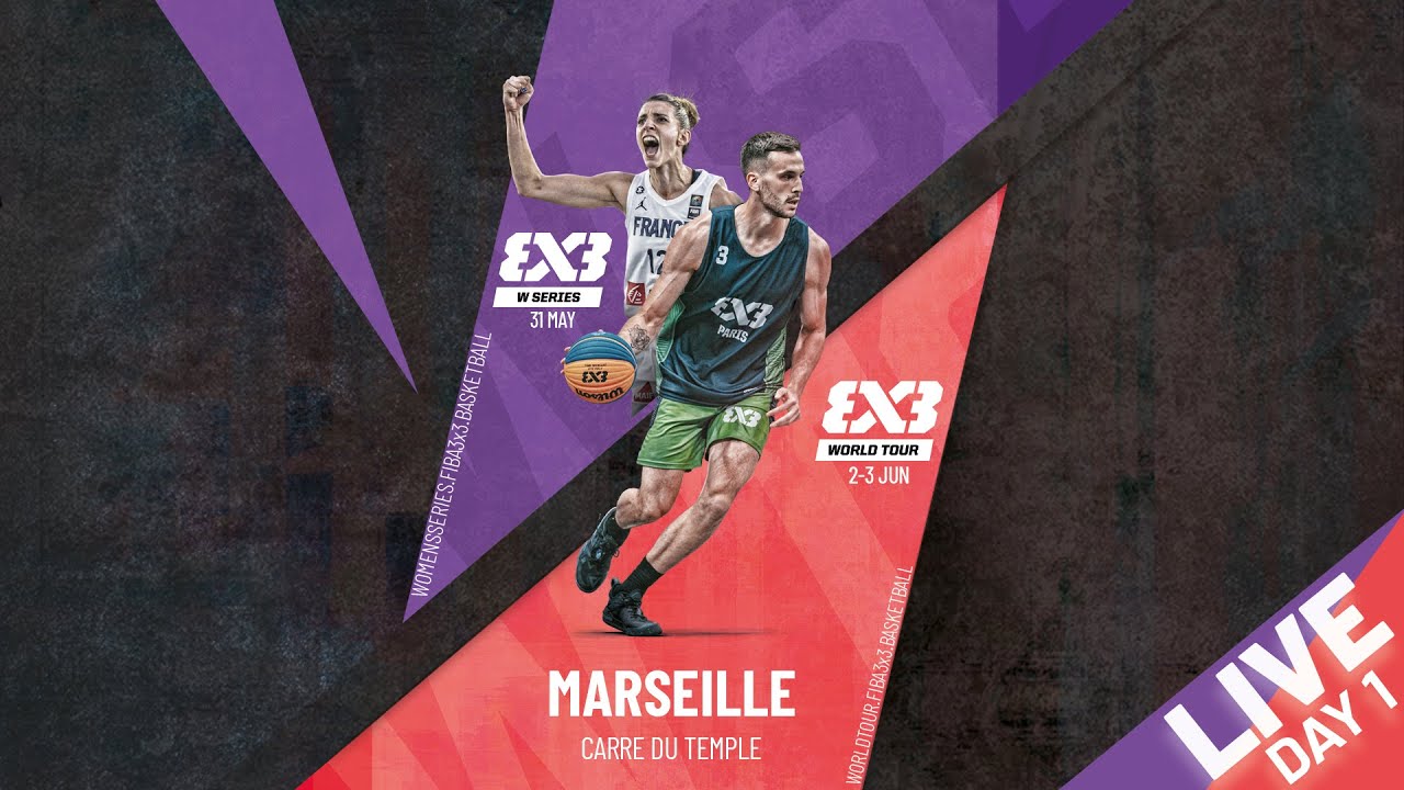 RE-LIVE | FIBA 3x3 World Tour Marseille 2024 | Day 1 | 3x3 Basketball