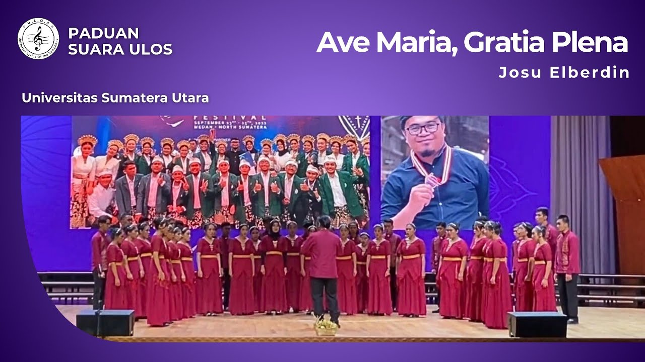 Paduan Suara Ulos - Ave Maria, Gratia Plena (Josu Elberdin) | 12ᵗʰ Bali International Choir Festival