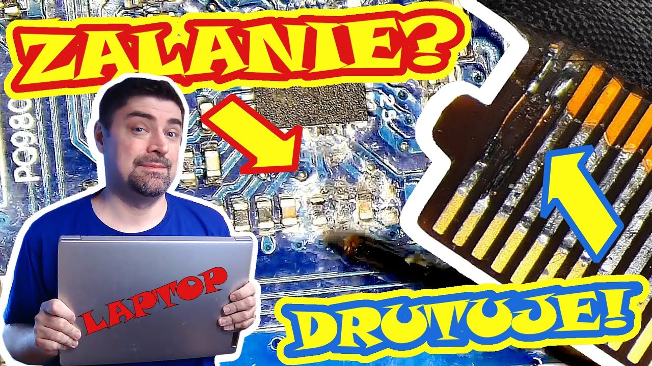 Laptop zalany wodą się nie włącza! Lenovo IdeaPad 3 – Naprawa płyty głównej i taśmy LCD!
