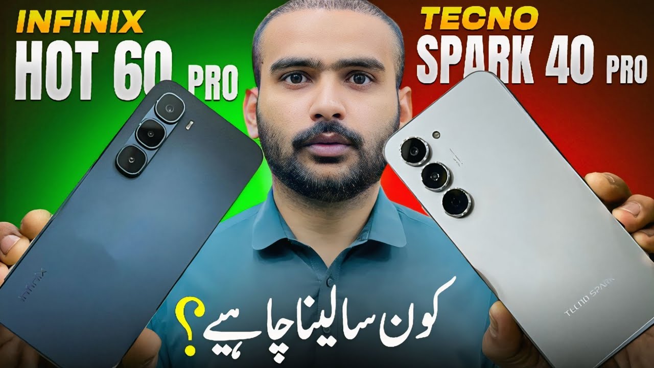 Infinix Hot 60 Pro vs Tecno Spark 40 Pro | Unboxing & Detailed Comparison | Best Budget Mobile 2025
