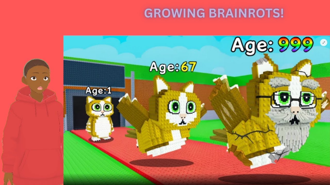 I love GROWING BRAINROTS! | Roblox
