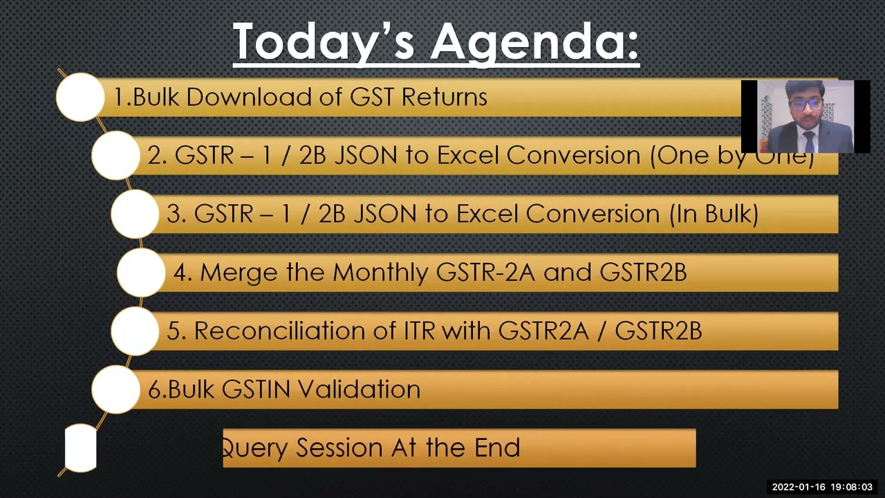 GST Automation with Python Tools for GSTR2B - 2A reconciliation