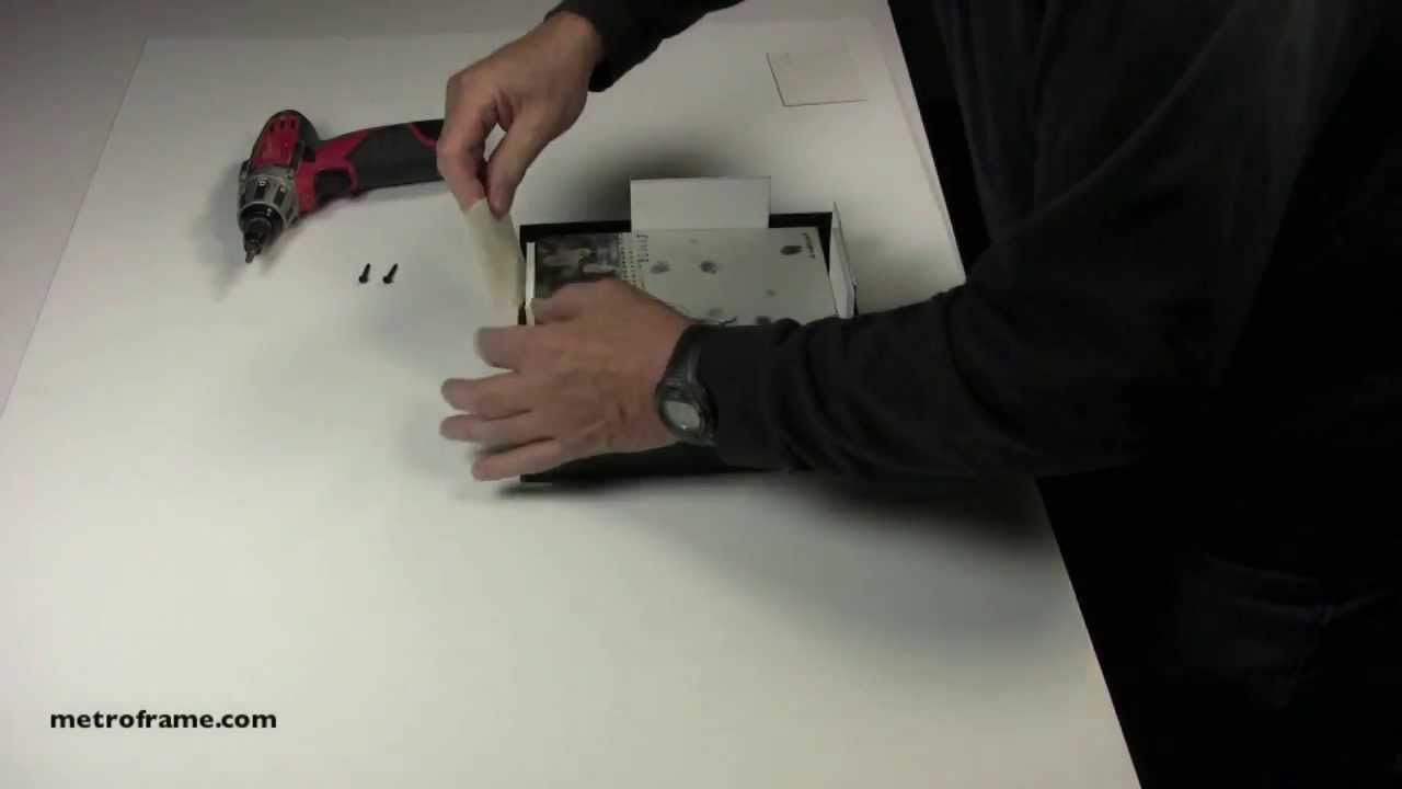 How to assemble and attach paintings to metal floater frames