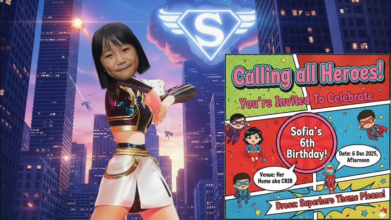 6 Dec 25: Girl Power - Kakak's Superhero Birthday Celebration 💖👑💫