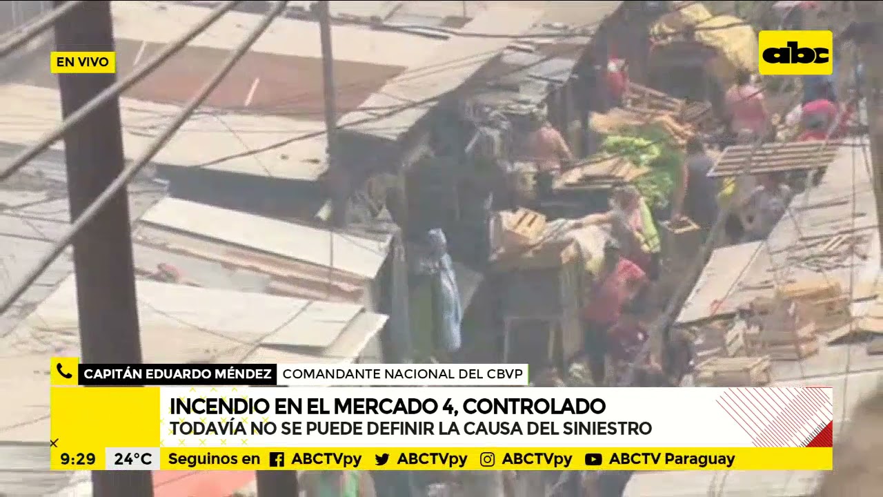Incendio en el Mercado 4 ya está “controlado”