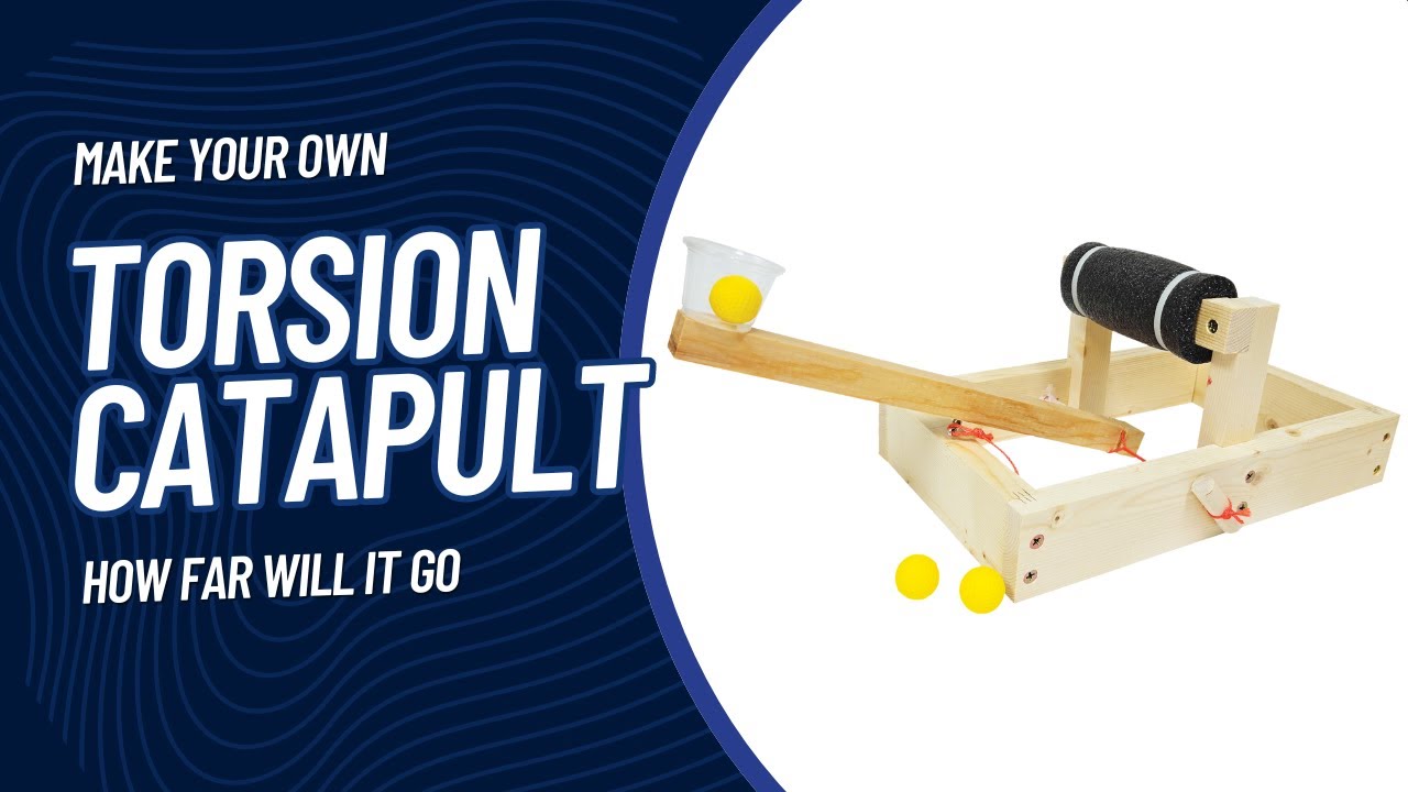 🛠️ Build a Cool Torsion Catapult || Hardware Science