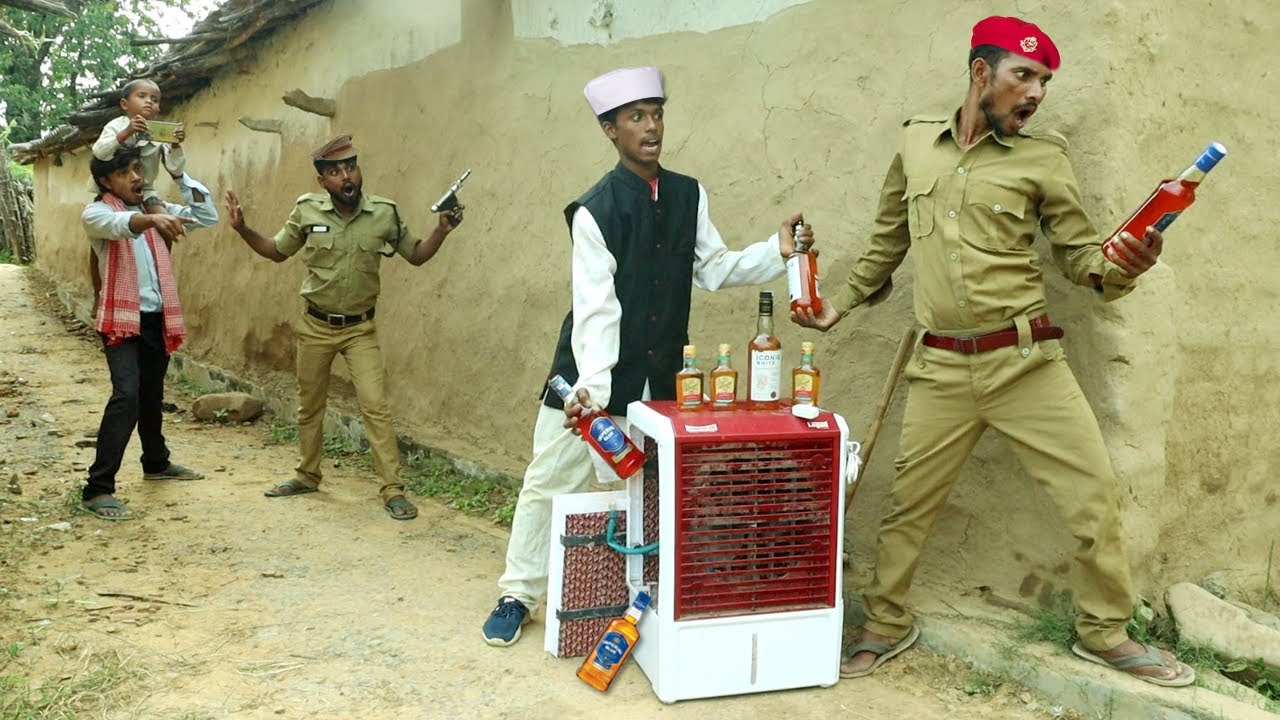 COOLER 🚔 POLICE DARU SUPPLY Part - 3 | Funniest Fun Top New Comedy Video 2025 🤣 Top New Viral Comedy