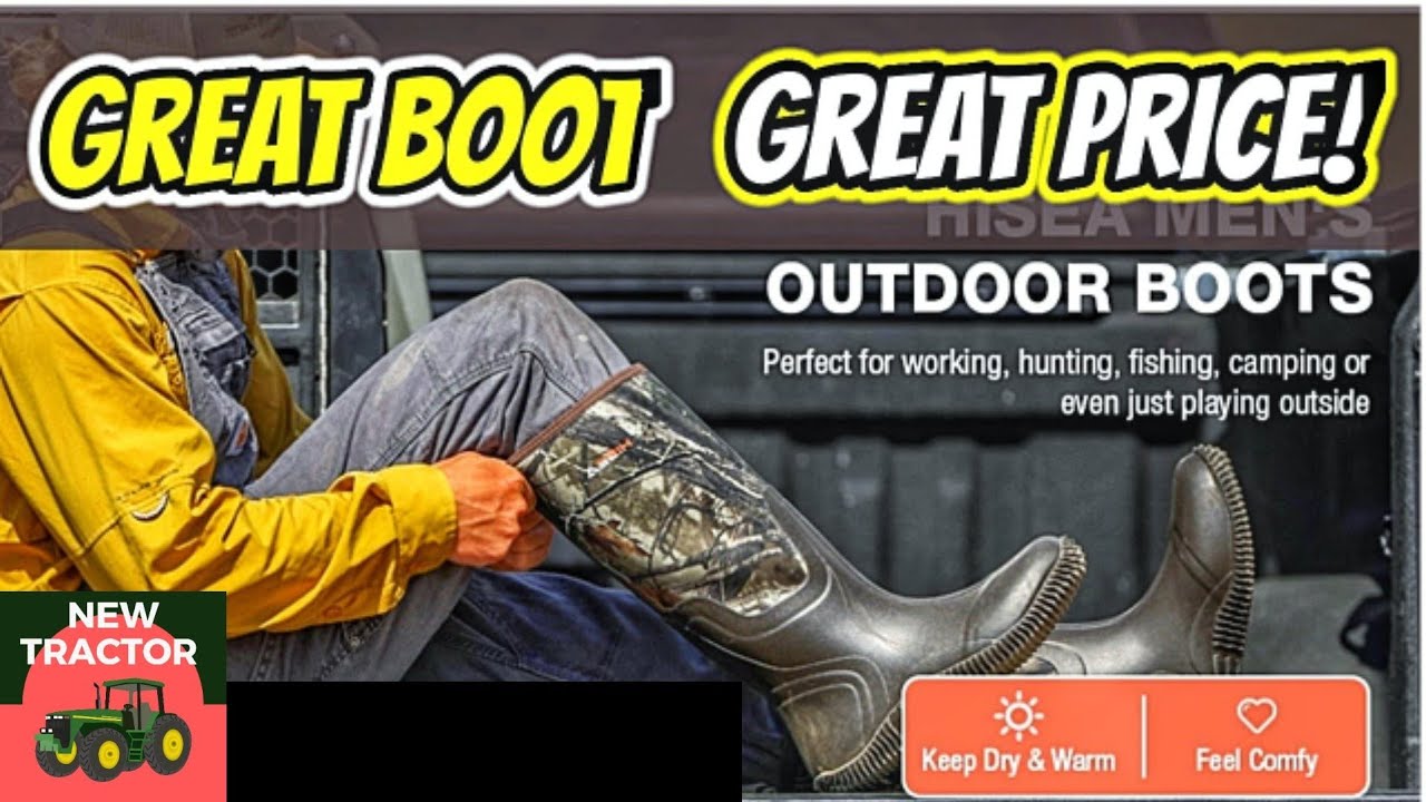 Hisea Men's Insulated Rain Boots Are The Best Bang For The Buck.