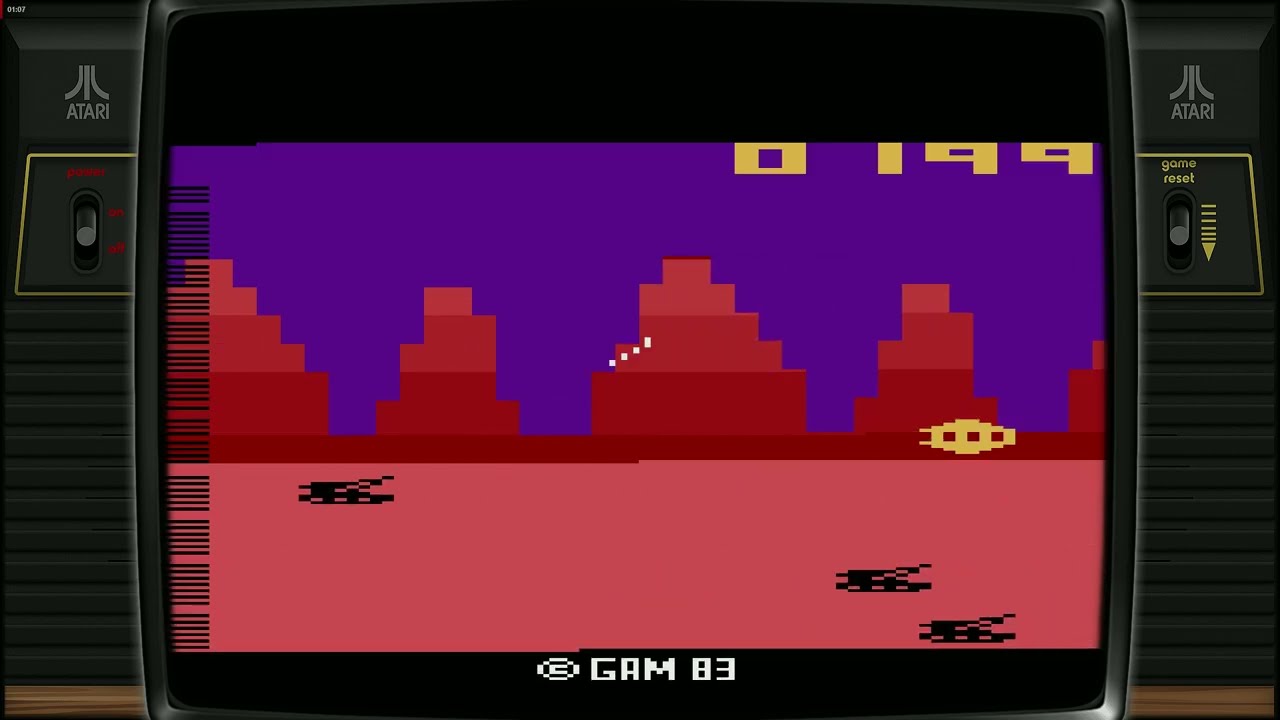 Gamma-Attack Atari 2600 Gameplay – The Rarest Shooter on the Console