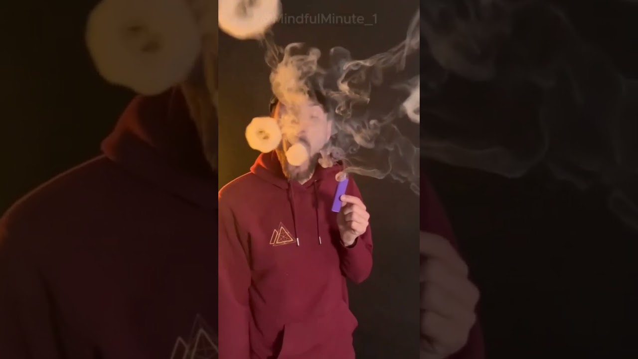 How to Blow Smoke Rings Like a Pro😲💨 #ViralTrick #Shorts #howto #smokeringtrick