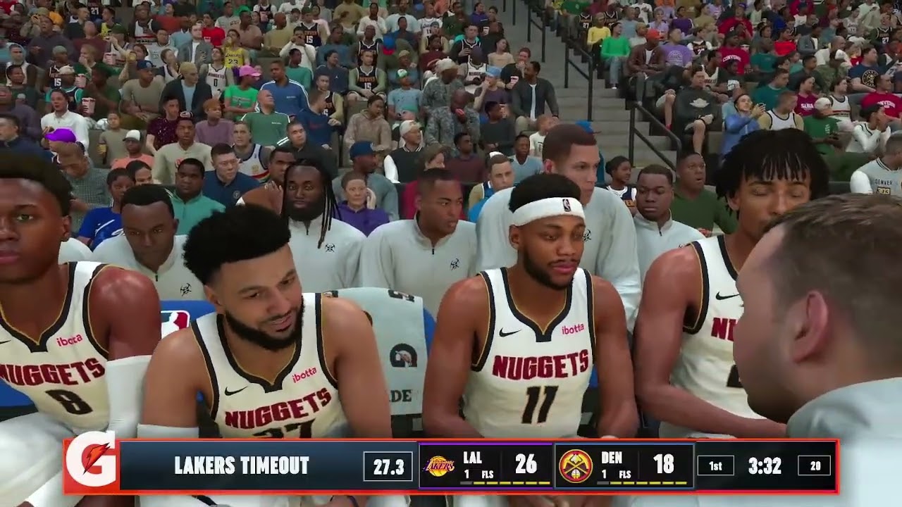 LAKERS VS NUGGETS Q1 HIGHLIGHTS || NBA2K26 SIMULATION || JAN 20 2025