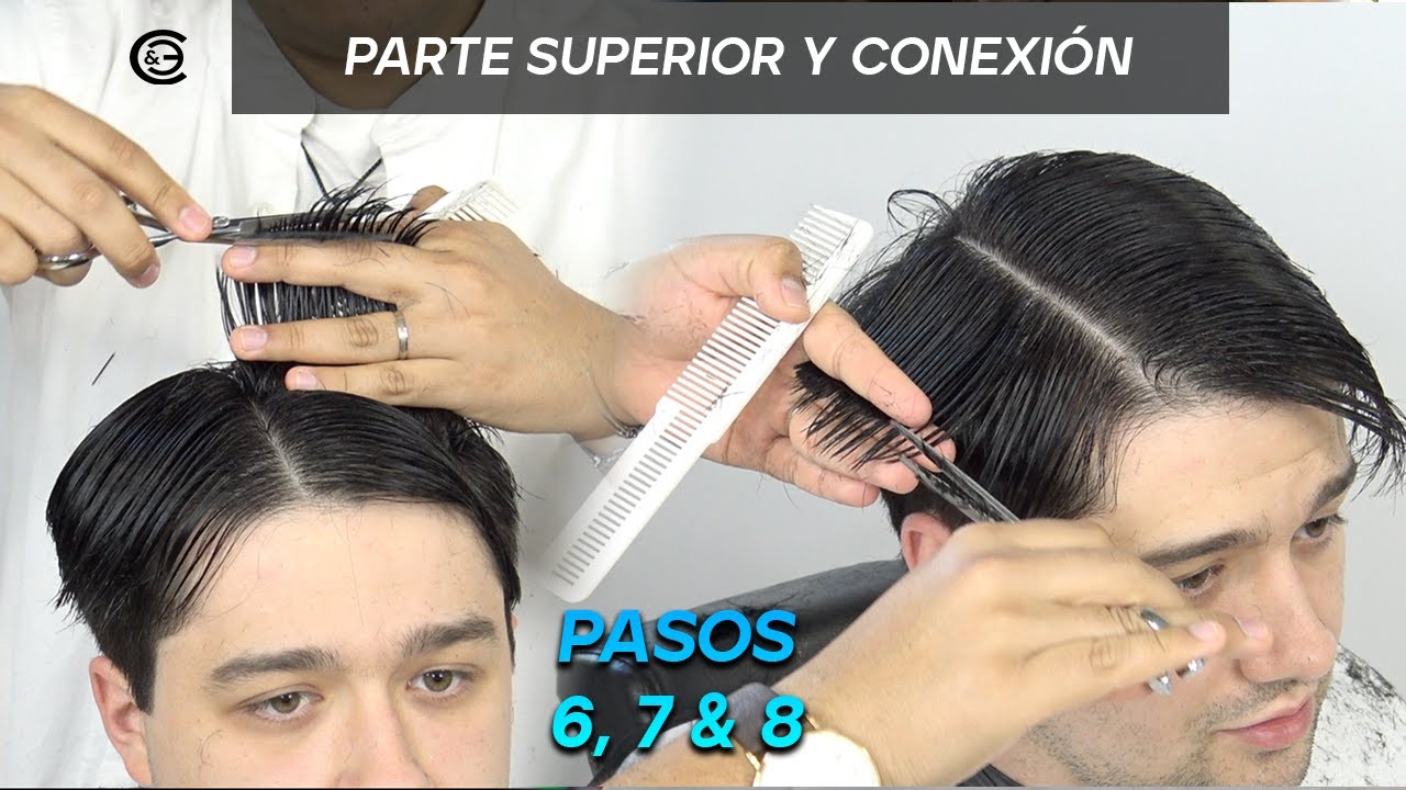 Corte con tijeras - Paso a paso 6 a  8 - Parte de arriba y conexión