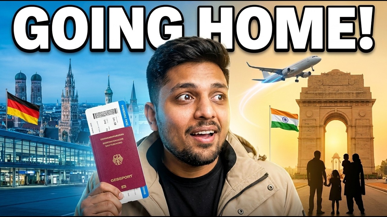Surprise Visit to India after 2 Years 🇮🇳❤️ | Munich Airport to Surat | Germany to India Travel Vlog