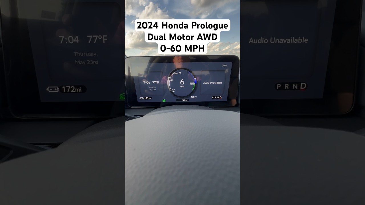 2024 Honda Prologue Dual Motor AWD 0-60 MPH Acceleration #pov #review #asmr #hondaprologue #ev