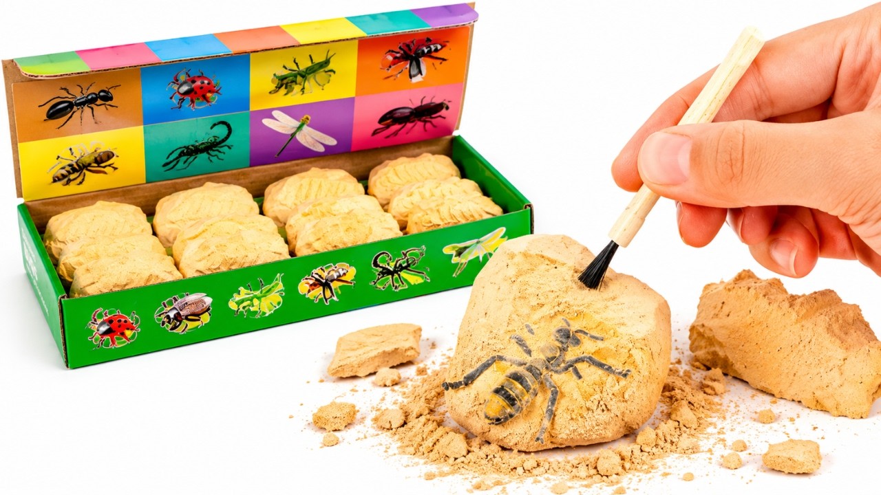 Раскапываем и изучаем насекомых! 🐝🪨 Жуки и сюрпризы