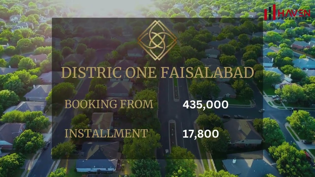 plots on installments in District one Faisalabad Canal express way