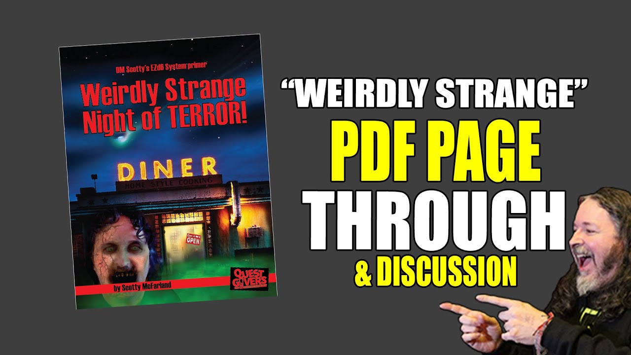 Weirdly Strange Night of Terror! DM Scoty's EZD6 Primer - PDF Page Through