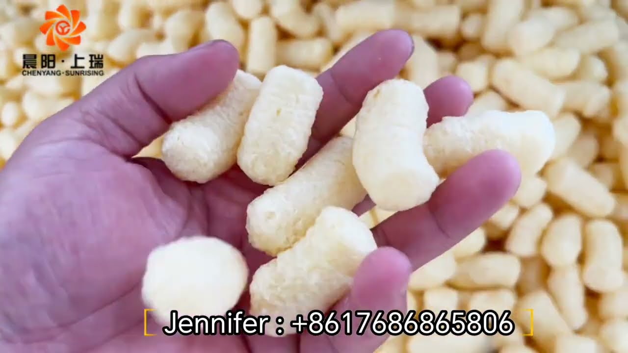 puff snacks extruder  / twin screw extruder / corn curl cheetos puff extruder / Jinan Sunrising