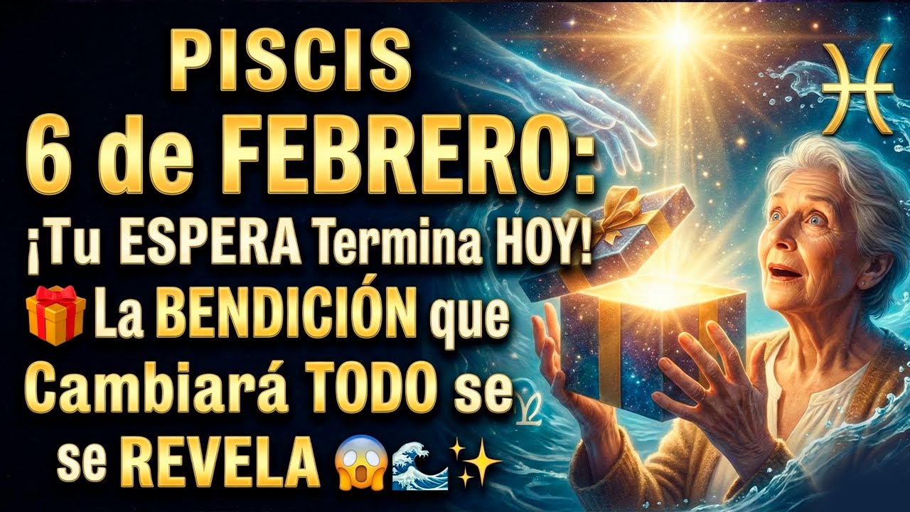 PISCIS 6 de FEBRERO: ¡Tu ESPERA Termina HOY! 🎁 La BENDICIÓN que Cambiará TODO se REVELA 😱🌊✨