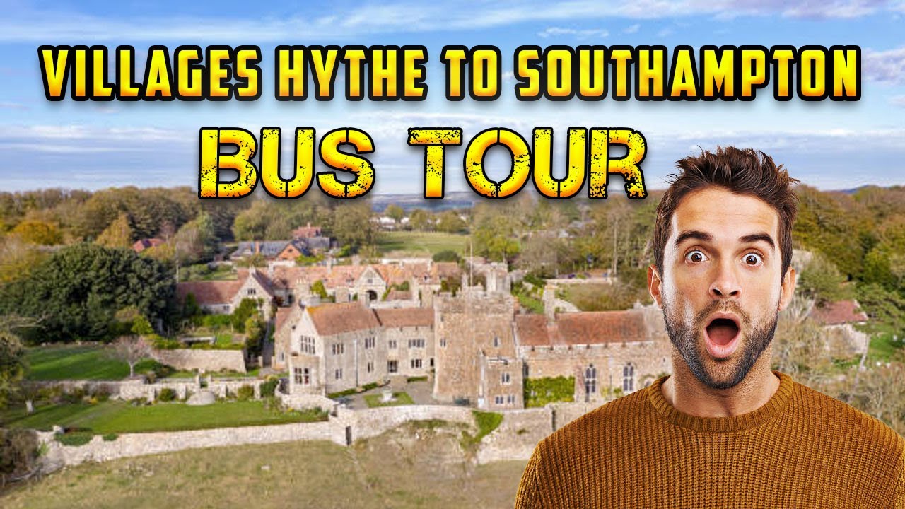 Towns and Villages Hythe to Southampton Central Bus Tour 4K 60fps