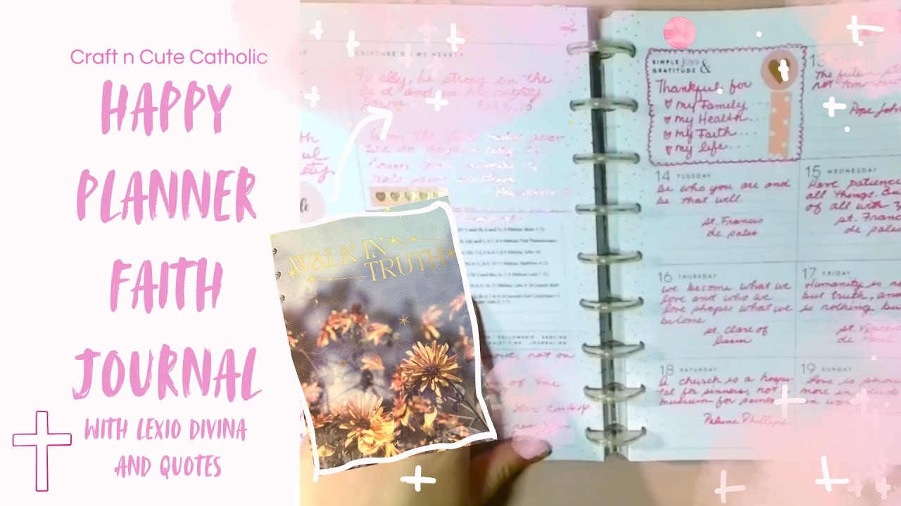 My Happy Planner - Faith Journal - #catholicbiblestudy #catholic #jesus #christianbiblestudy