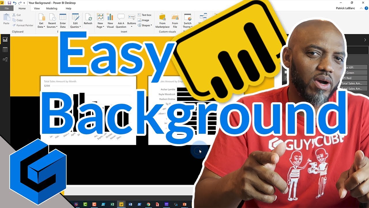 Make your Power BI report POP with a custom background