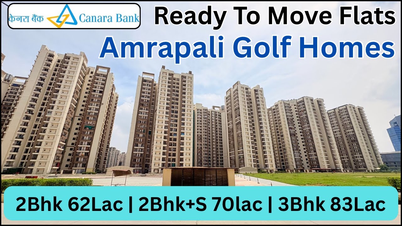 2 & 3BHK Ready-to-Move Flat in Amrapali Golf Homes, Sector 4, Greater Noida West📲+91 8700297426