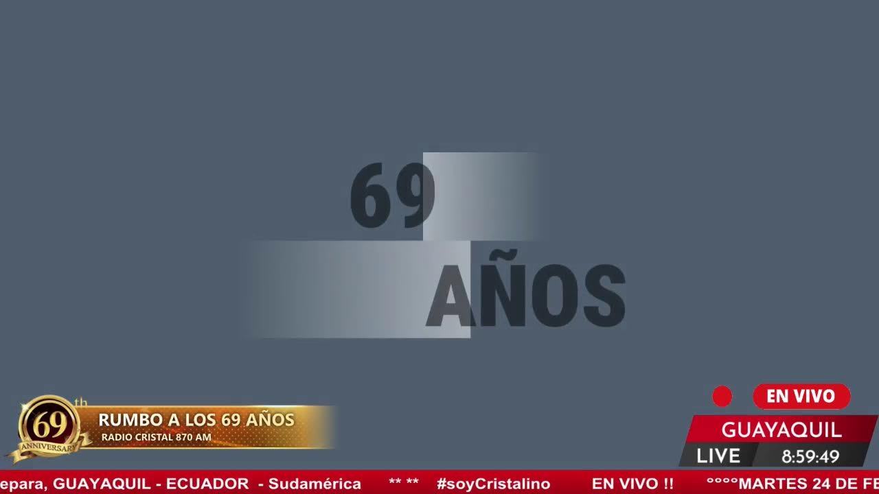 Martes 20 de Enero 2026 - Canal en vivo de RADIO CRISTAL de  #guayaquil