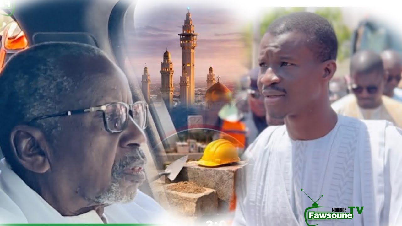 Pose lère pierre travaux de rénovation de la Grande mosquée de Touba 2026 