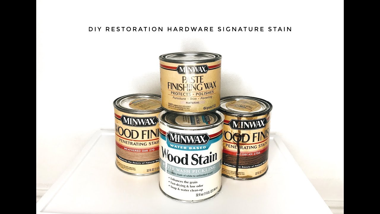 DIY Restoration Hardware Signature Stain!