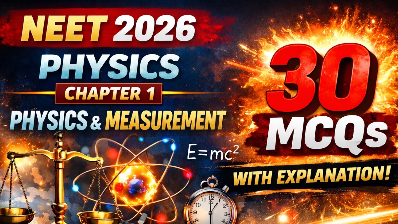 Химия для NEET 2026 🎯 | Основные понятия химии | 30 важных вопросов с решениями 🔥