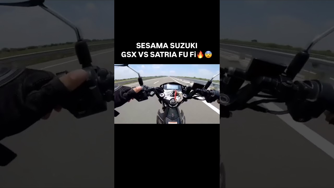 suzuki gsx vs satria fu fi #topspeed #gsxr #satriafu