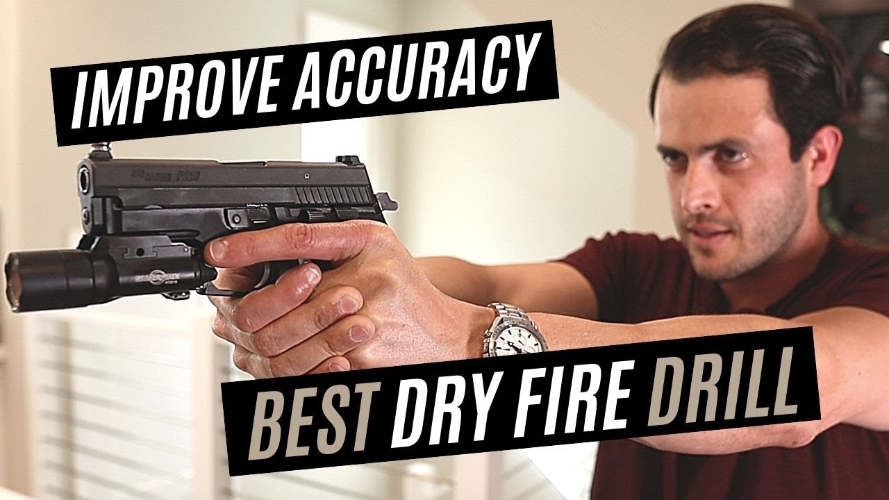 The BEST dry fire pistol drill (improve shooting ACCURACY/ like Dime Drill by Larry Vickers)
