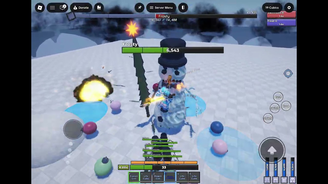 frosty bossfight (solo Blizzard Assualt 2026 Cubemas Event