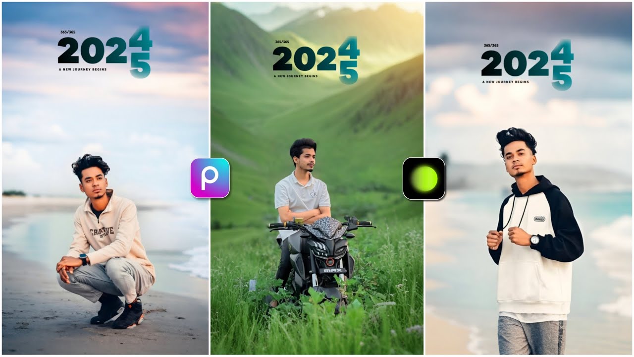 Happy New Year 2025 Photo Editing - Hypic & Picsart