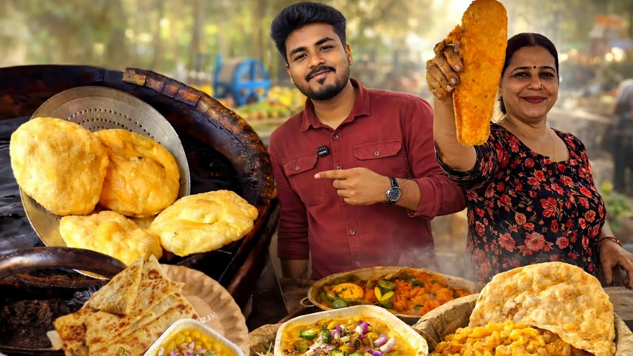 Breakfast under 30 Rs ! মাত্র 15 টাকার ধনেপাতার চপ আলুর পরোটা best কচুরি ! আরও অনেক কিছু !