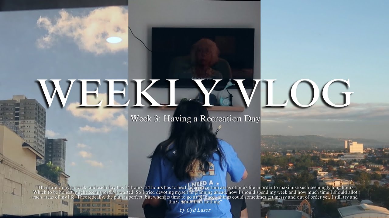 Week 3: Having A Recreational Day | Studying📝 + Cooking🍽️ + Video Editing 🎞️+ Sleep problems💤