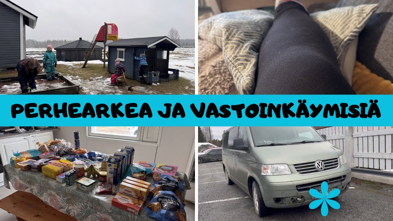 Ensin meni polvi ja sitten hajosi auto 💩 Aitoa suurperheen elämää 🎥