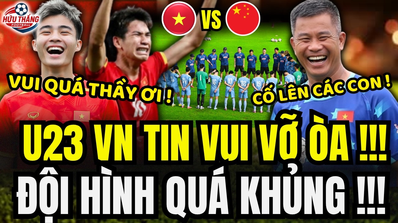 🔴CHIỀU 20/3: U23 VN ĐÓN BÃO TIN VUI, HLV ĐINH HỒNG VINH CHỐT ĐỘI HÌNH KHỦNG SIÊU CAO TO !!!