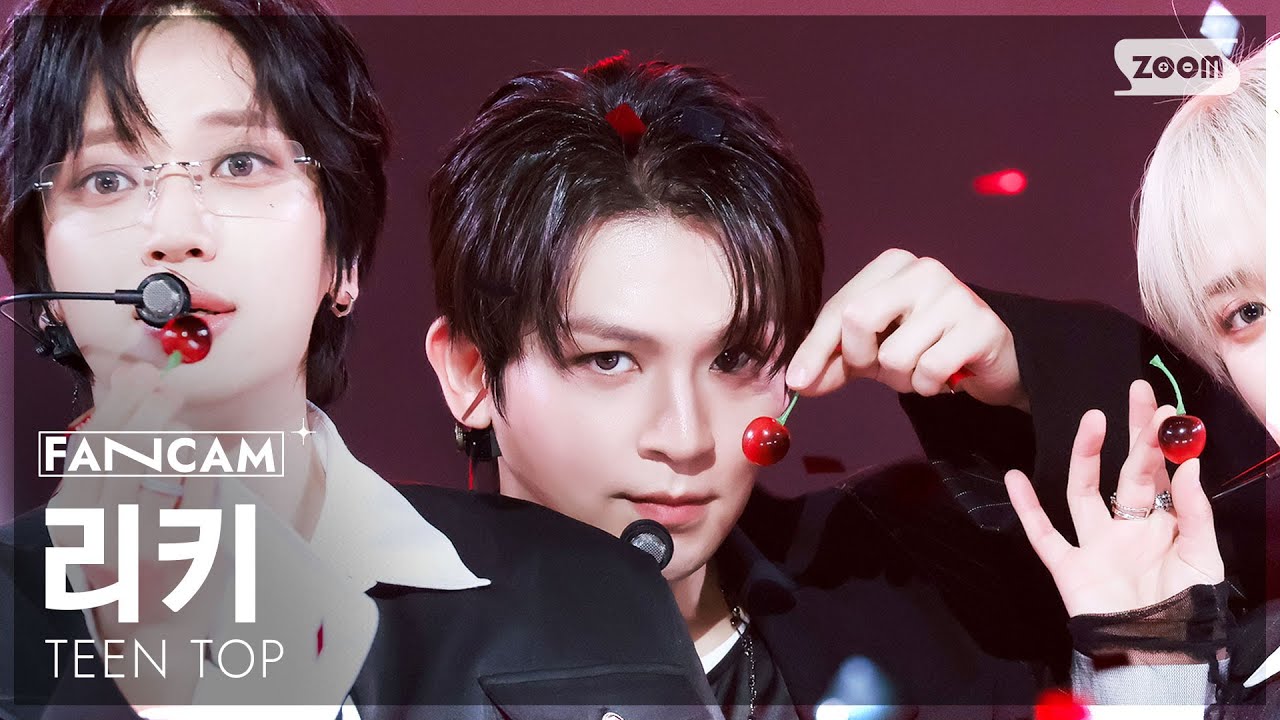 [안방1열 직캠4K] 틴탑 리키 'Cherry Pie' (TEEN TOP RICKY FanCam) @SBS Inkigayo 250831