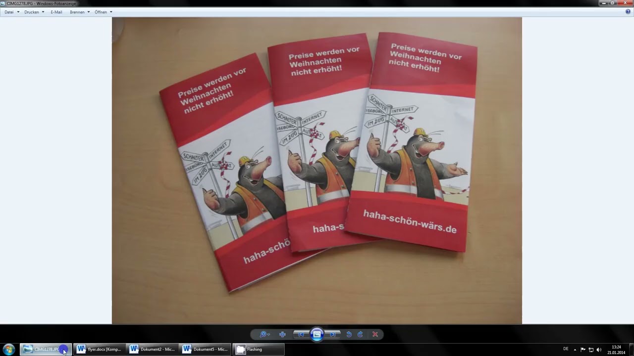 flyer erstellen, Word mit einfachen Formen