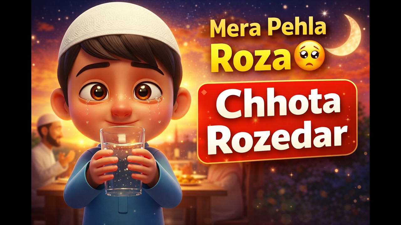 Chhota Rozedar Ahmed 🥹 | Emotional Islamic Kids Story About Sabr & Roza | Ramadan Animated Story