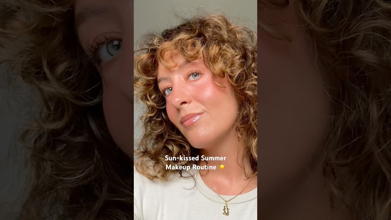 My Sun-kissed Summer Makeup Routine. Glowy & Natural always ☀️ #summermakeup #sunkissed #makeup