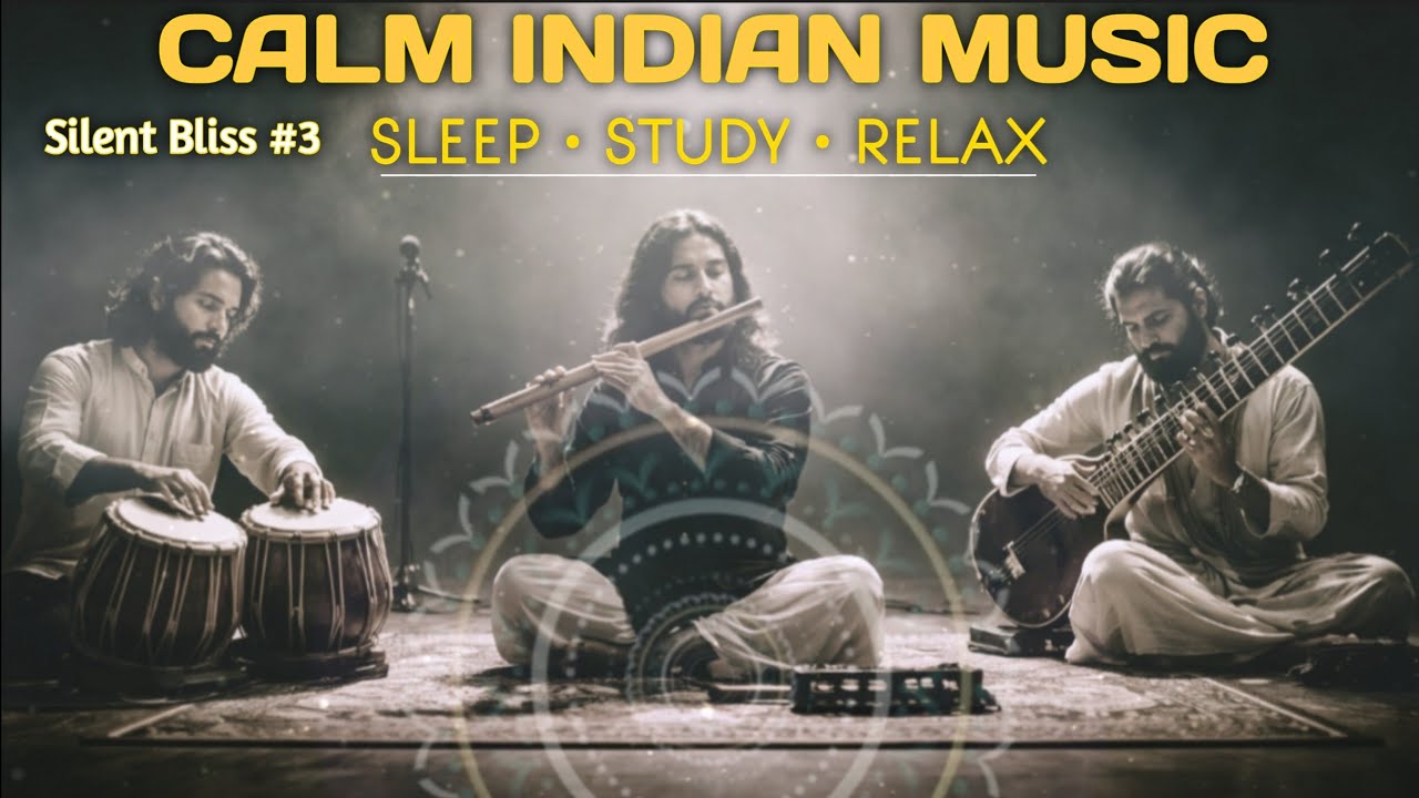 Silent Bliss #3 🌙 Deep Sleep & Study Relaxation | Pure Calm Indian Instrumental Music