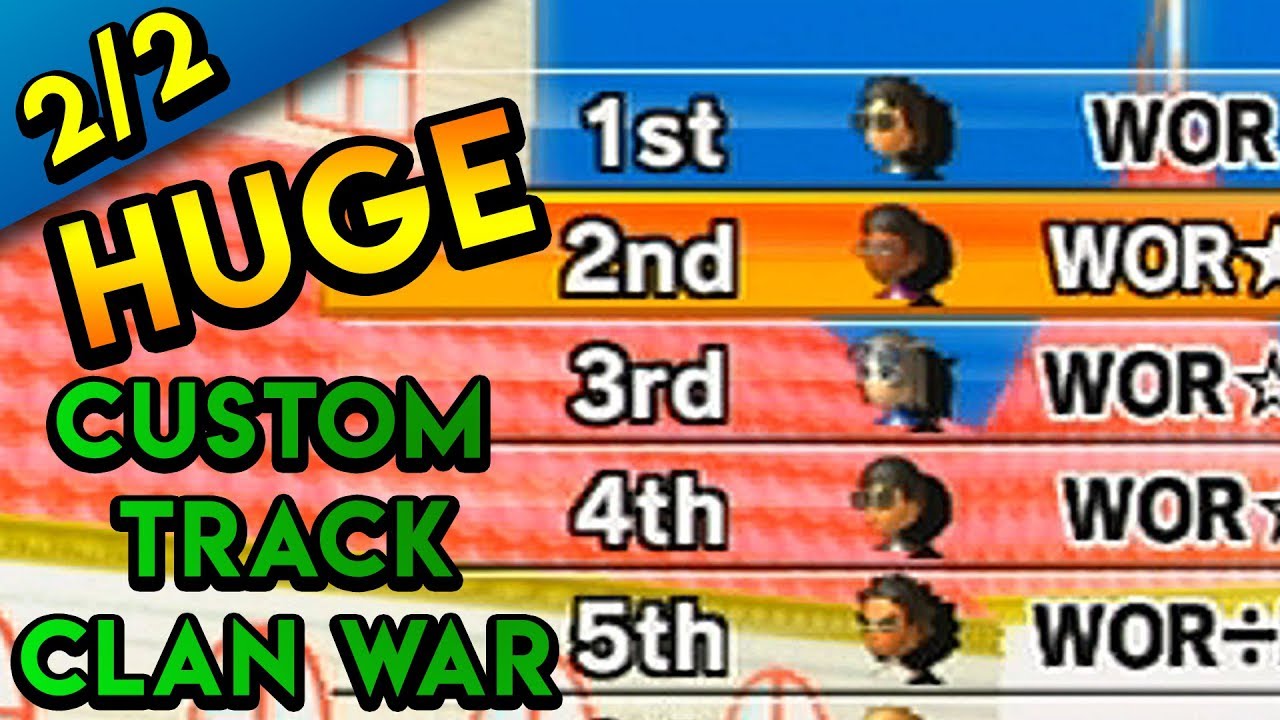 Mario Kart Wii Custom Tracks - Team World vs. Final Stand - Clan War Part 2