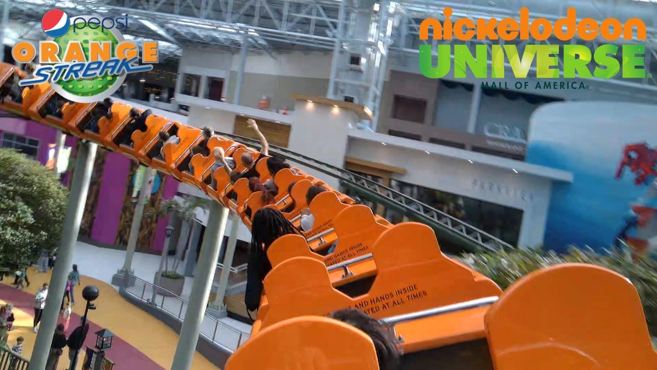 Pepsi Orange Streak POV - Nickelodeon Universe (Back Row Seat)